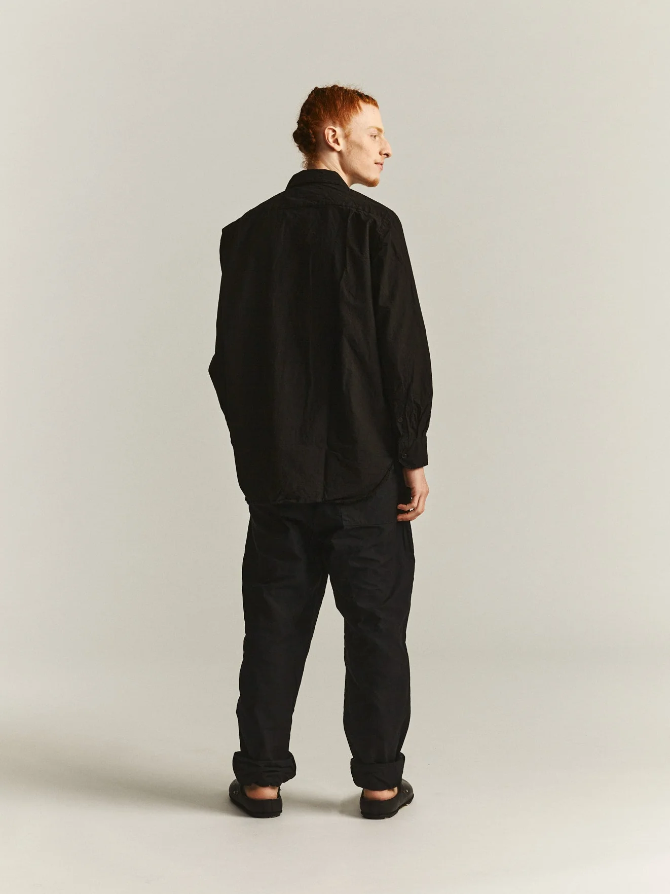 BIG RACCOURCIE SHIRT - H COT - BLACK - Image 4