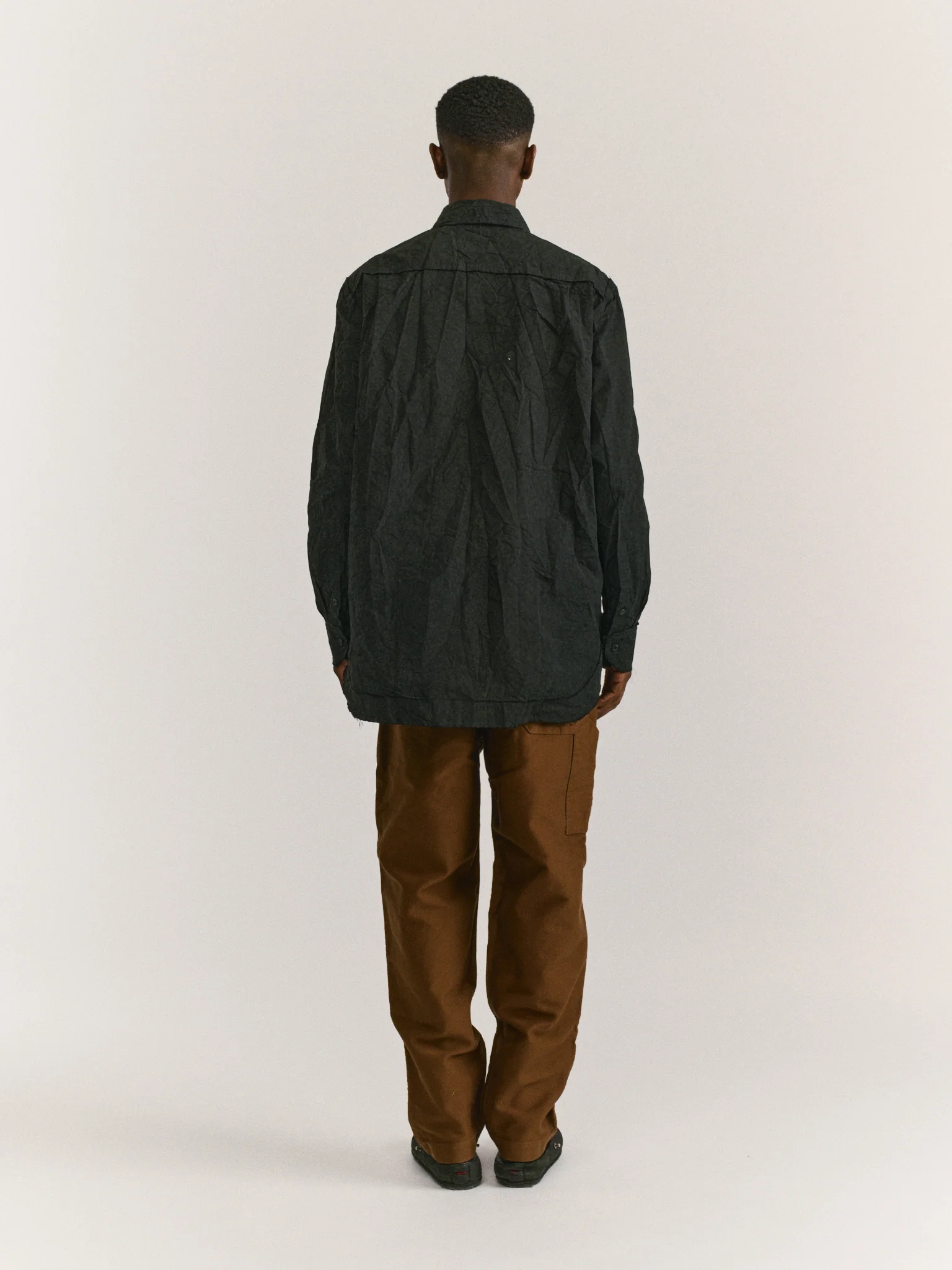 BIG RACCOURCIE RW SHIRT - PAPER COT - BLACK - Image 6