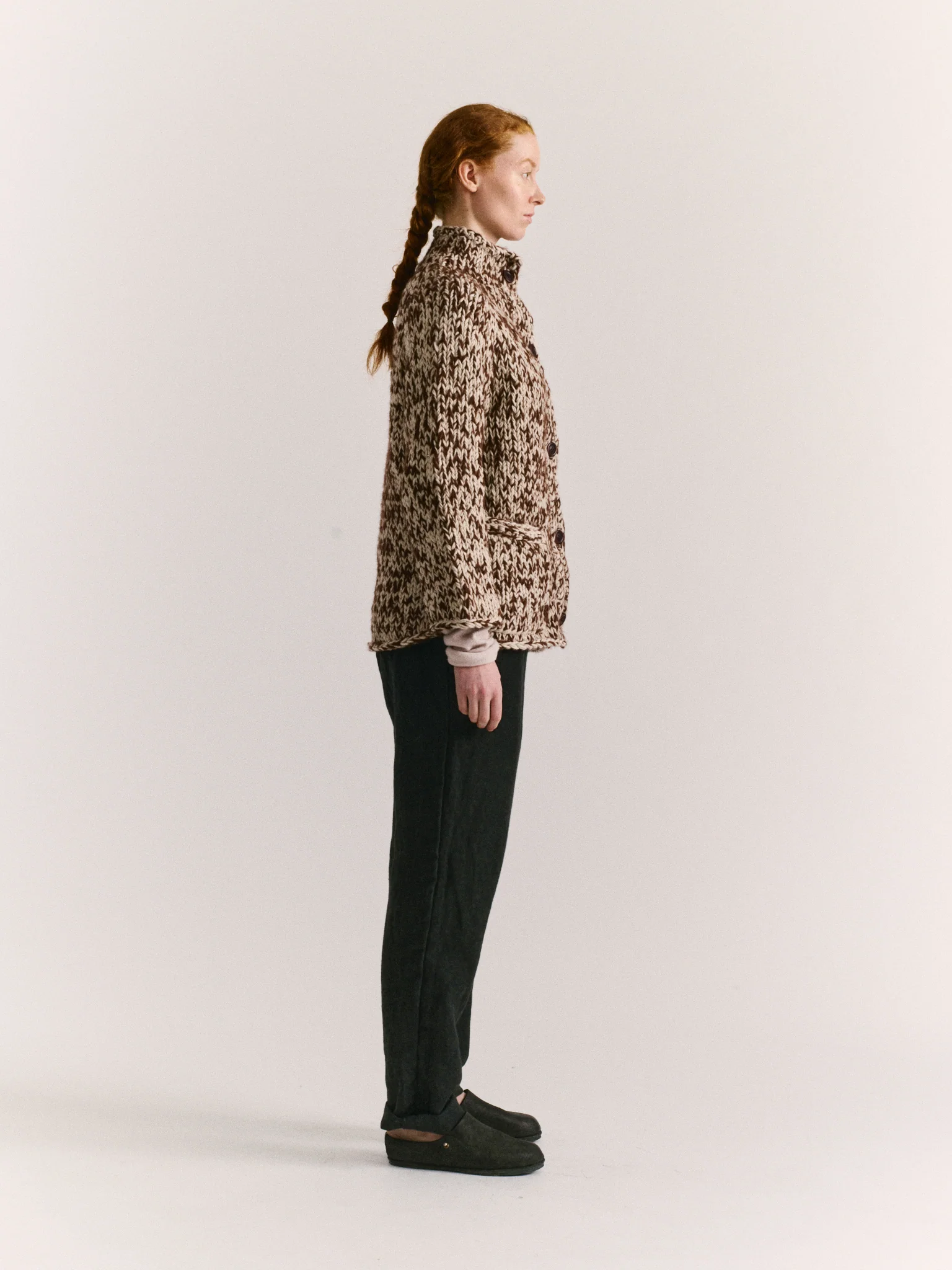 CARDIGAN - WOALP - BROWN - Image 3