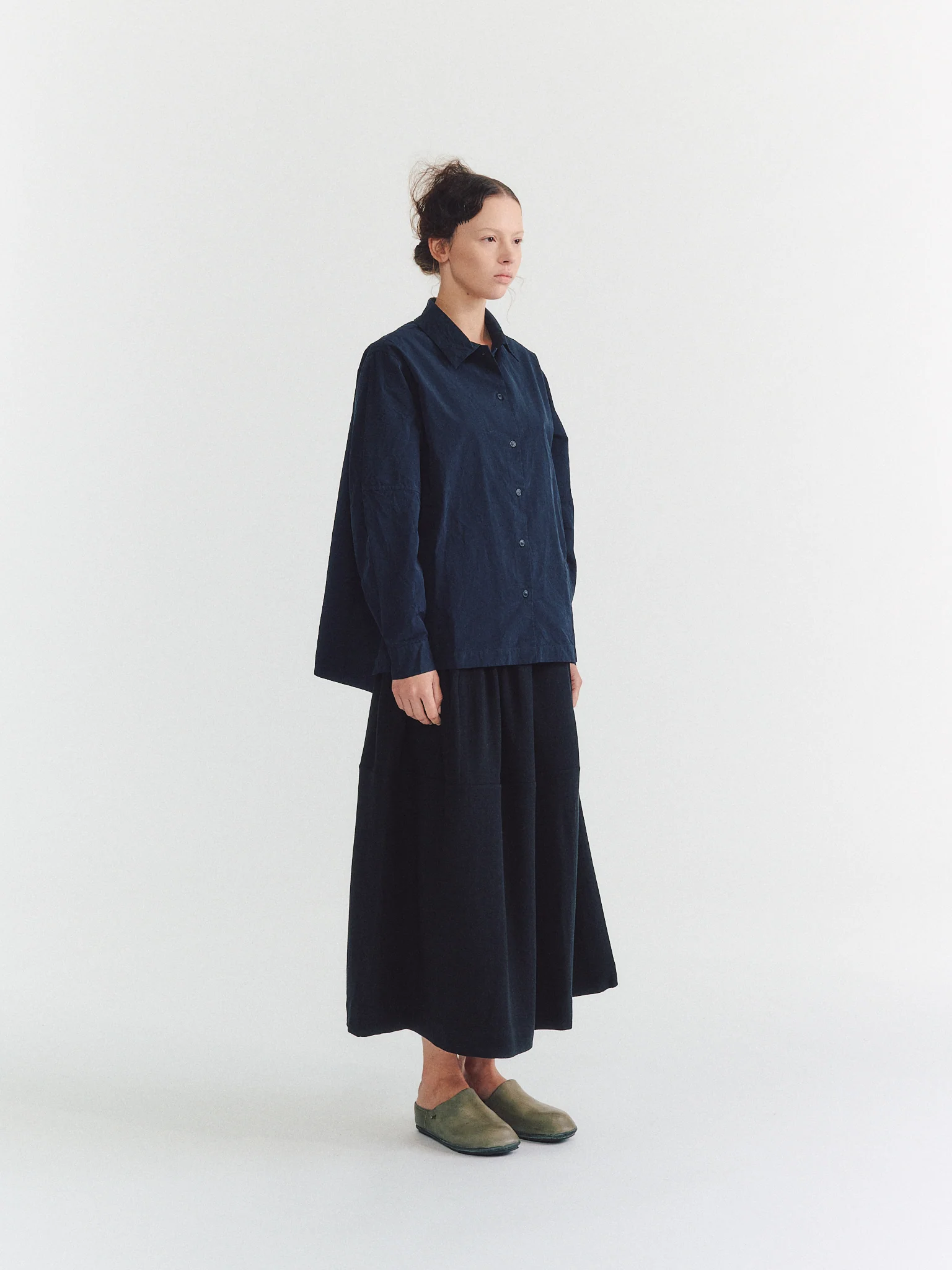 ELENA SHIRT - PAPER COT - NAVY - Image 5