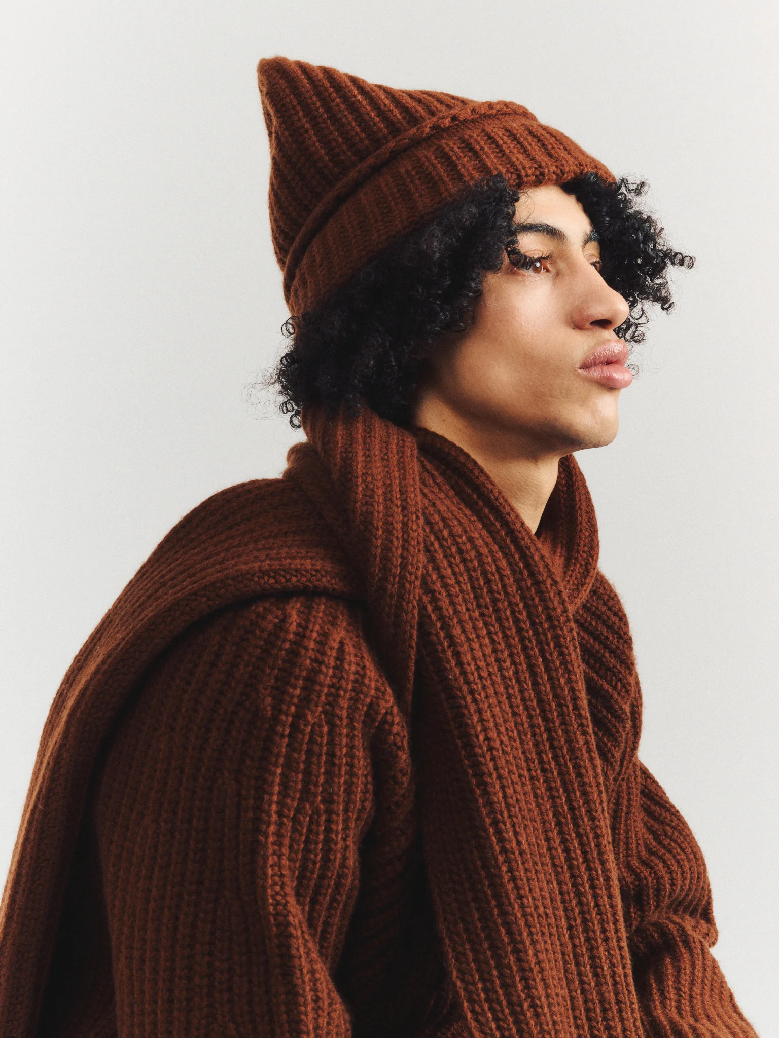 PANNOCCHIA BEANIE - WOOLY 2 - TAN - Image 3